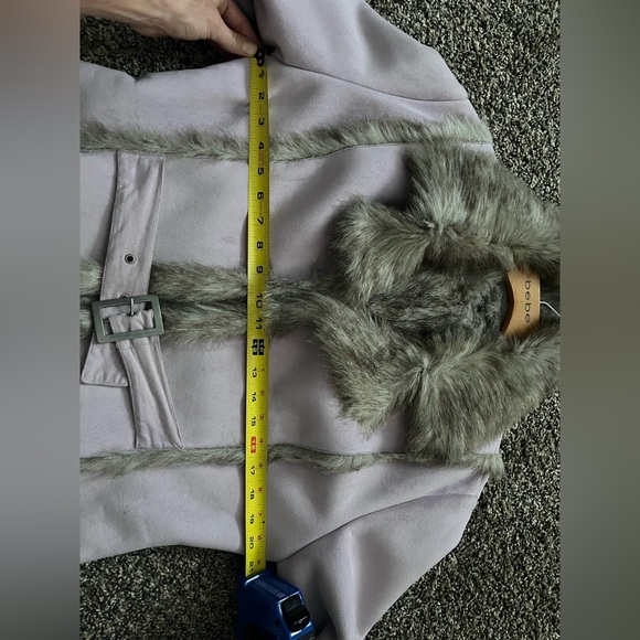 Light Purple Fur BEBE Coat - Picture 11 of 15